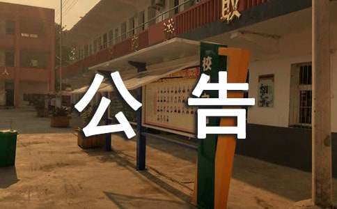 聲明的公告15篇【精】