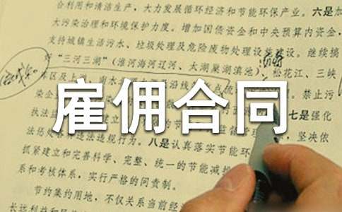 試用期雇傭合同