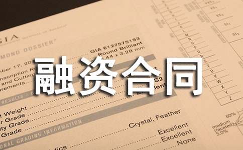 最新企業(yè)融資合同樣本