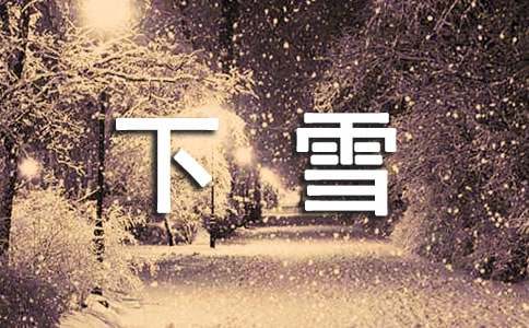 關(guān)于下雪的唯美文案5篇